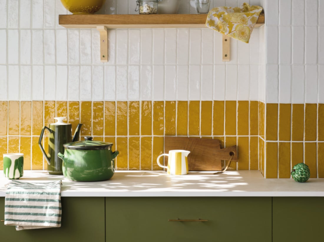 Yellow Tile Splashback Claybrook Journal | Advice, Case Studies, News & Stories