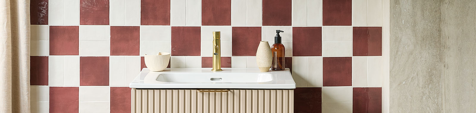 Chequerboard Wall & Floor Tiles | Free Samples & Free Delivery | Claybrook