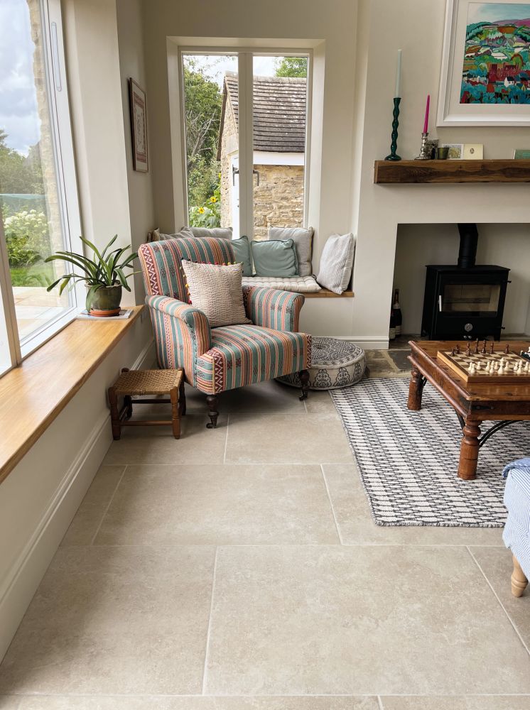 Merestone Lime 90x60cm Limestone Effect Porcelain Tile