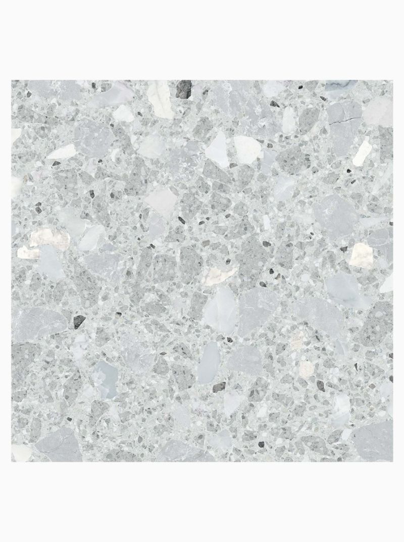 Chunk Grey Big Chip 80x80cm | Terrazzo Style Porcelain Tile