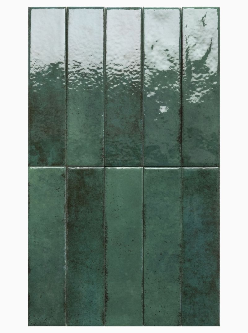 Nettuno Parkland 6x25cm | Teal Gloss Glazed Wall Tile