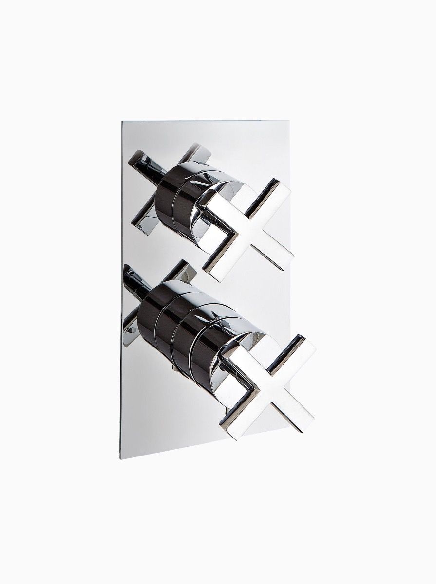 Midtown 2 Way Thermostatic Concealed Shower - Cross Heads
