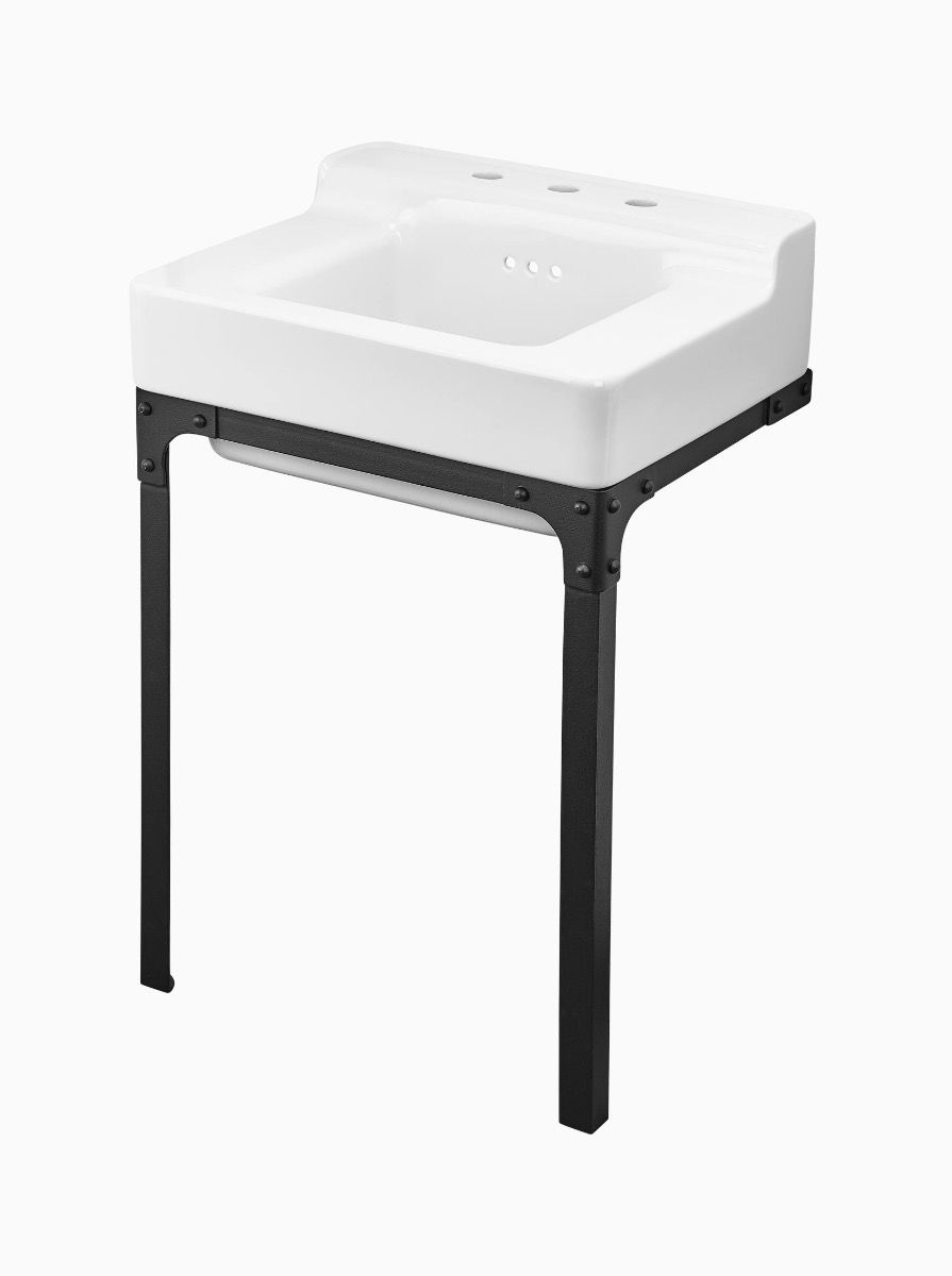 Spitalfields Small Console Basin with Black Stand
