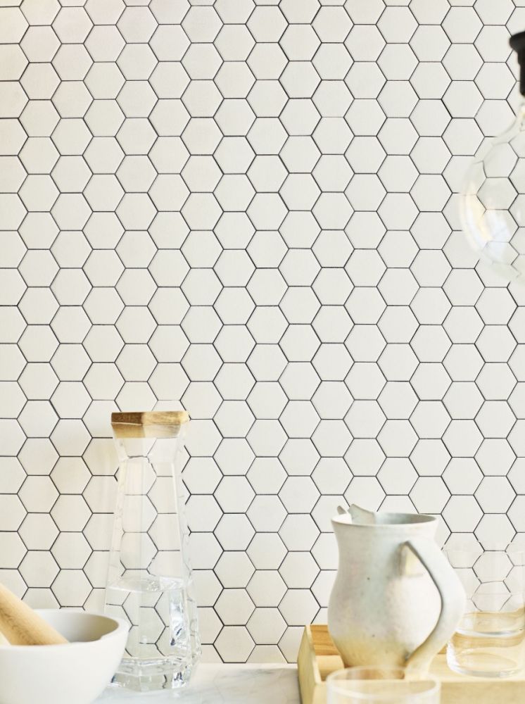 Renzo Hex Kansai Mosaic | Porcelain Hexagon Mosaic Tile