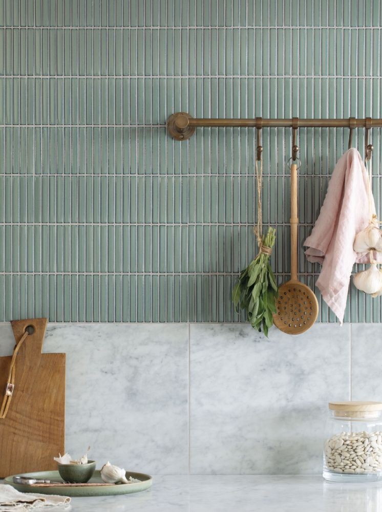 Zeze Bonsai | Grey Green Kit Kat Mosaic Wall Tile