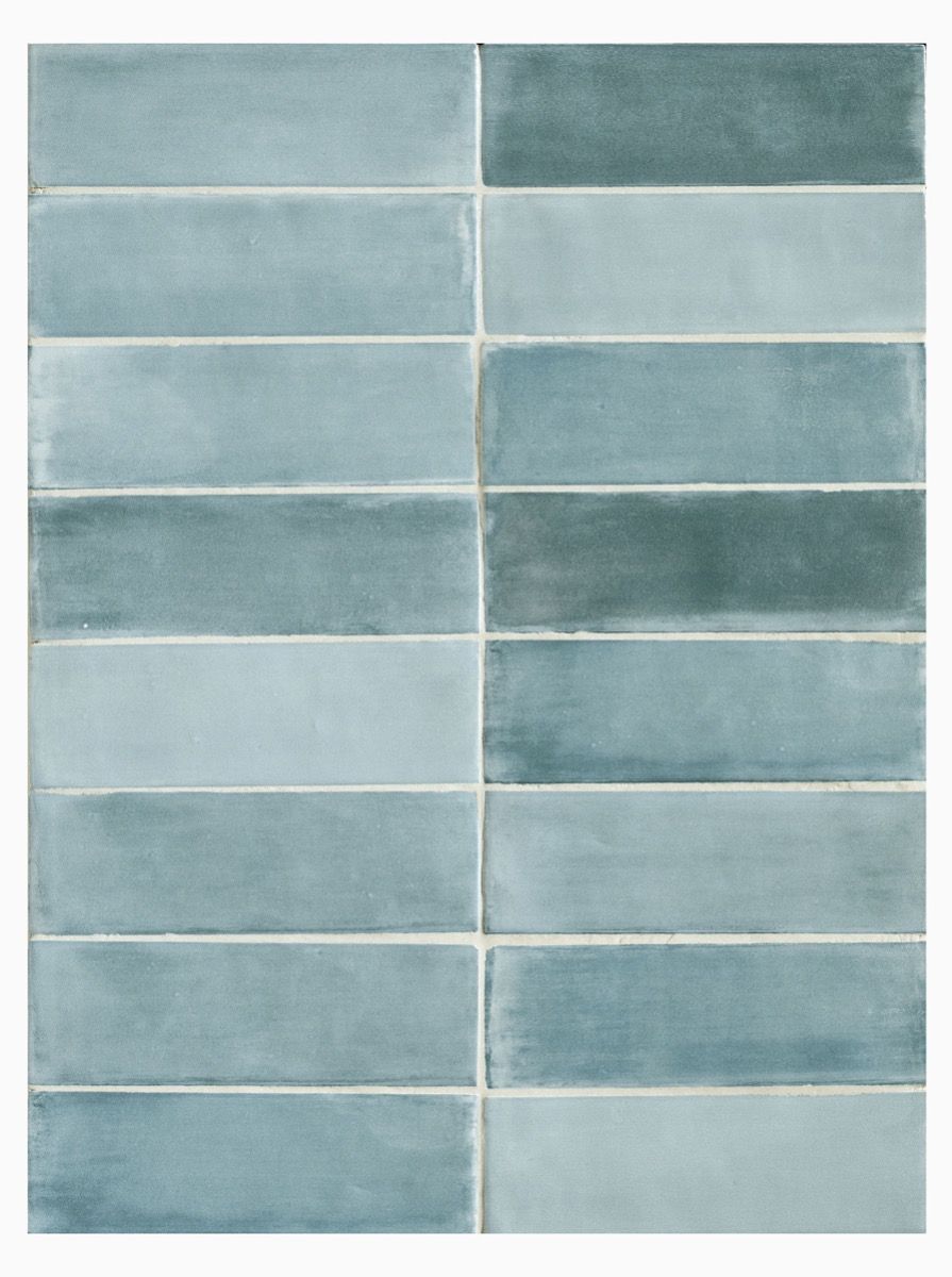 Fellini Onda Matt 5.2x16cm | Blue Zellige Style Wall Tile