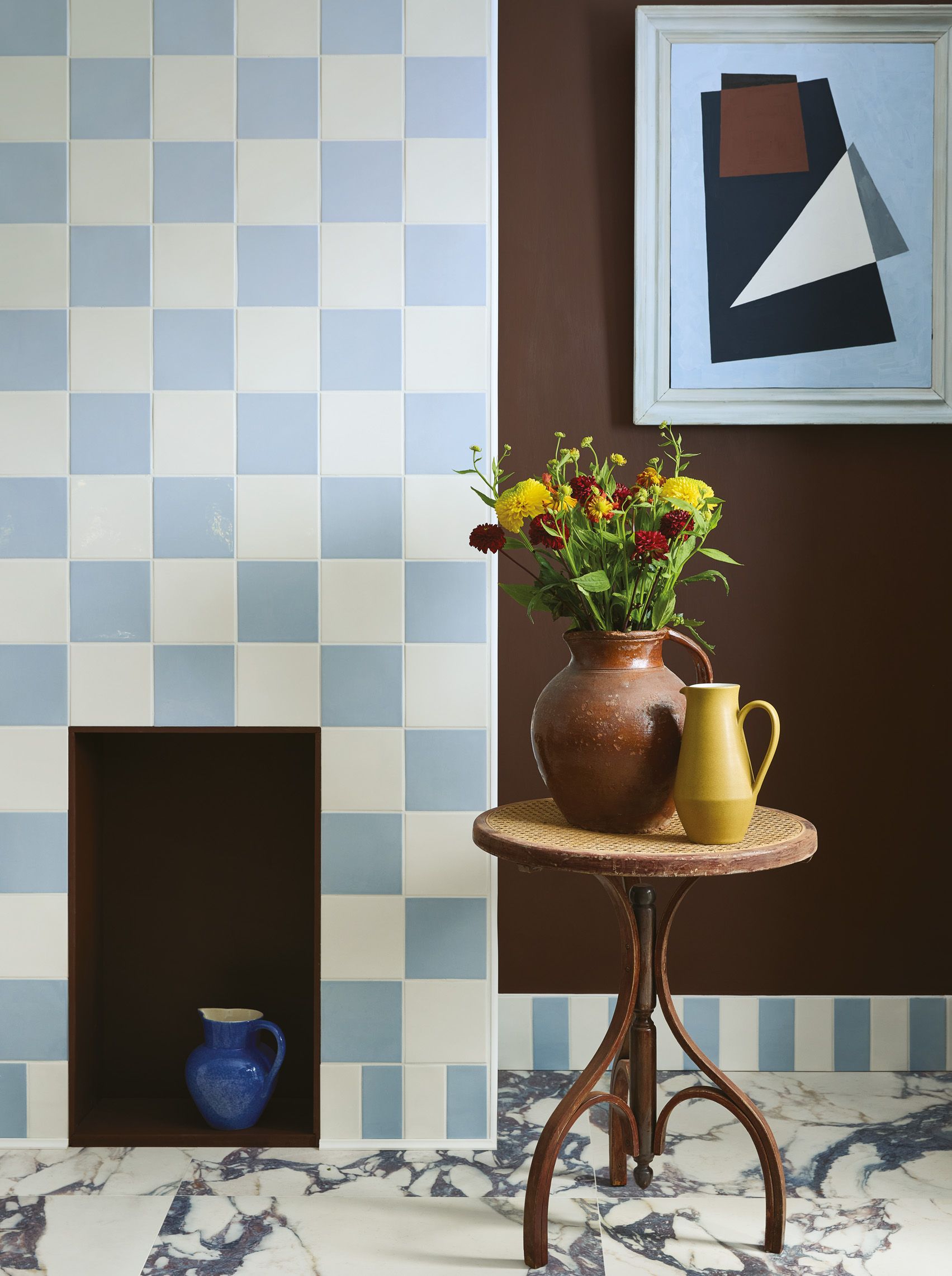 Daltile Aqua Glow 4-1/4" Glossy Ceramic Tile – Light Sky Blue #0197 – Discontinued – New Stock