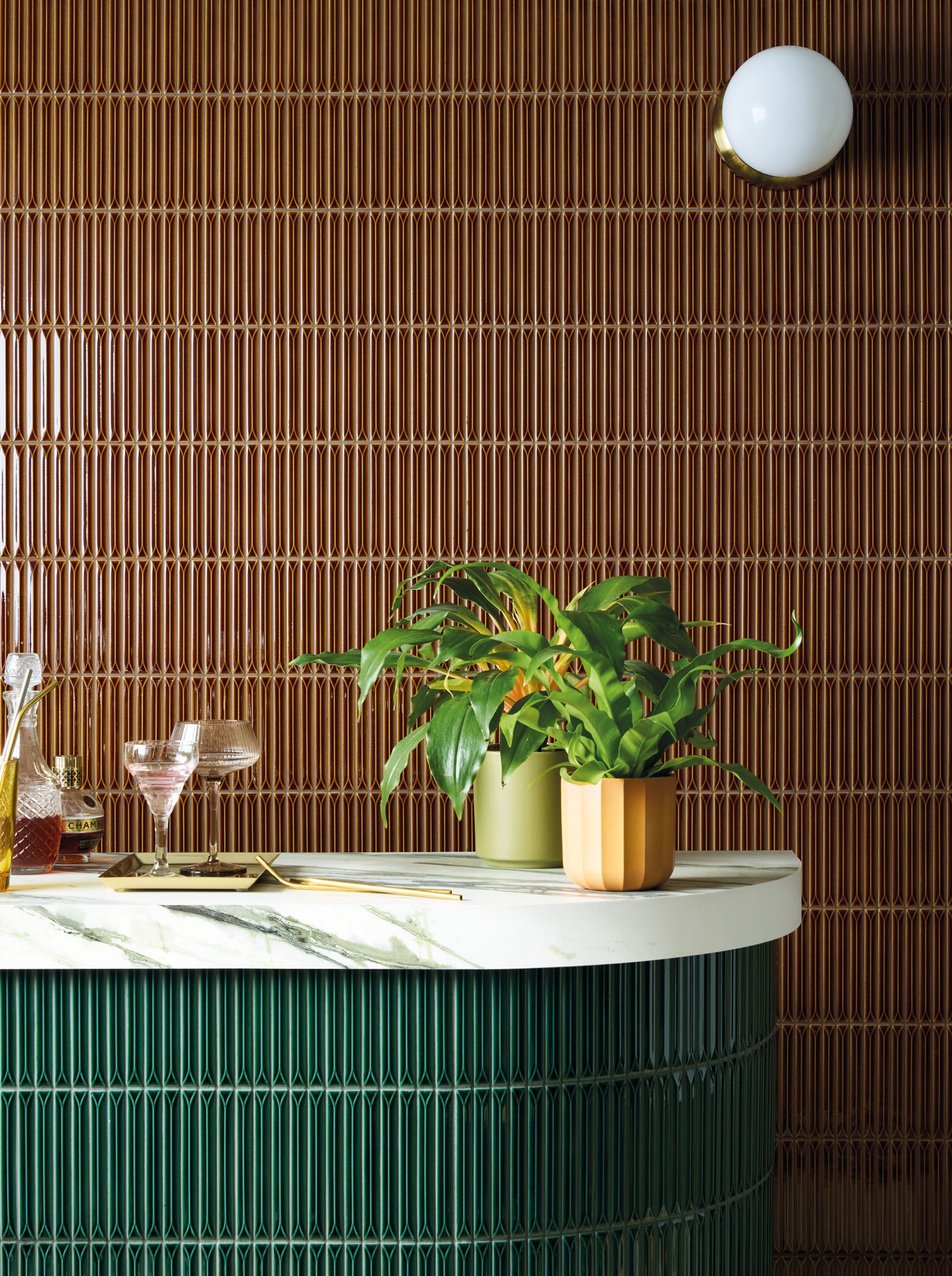 Kitami Hoji | White Fluted Kit Kat Mosaic Wall Tile