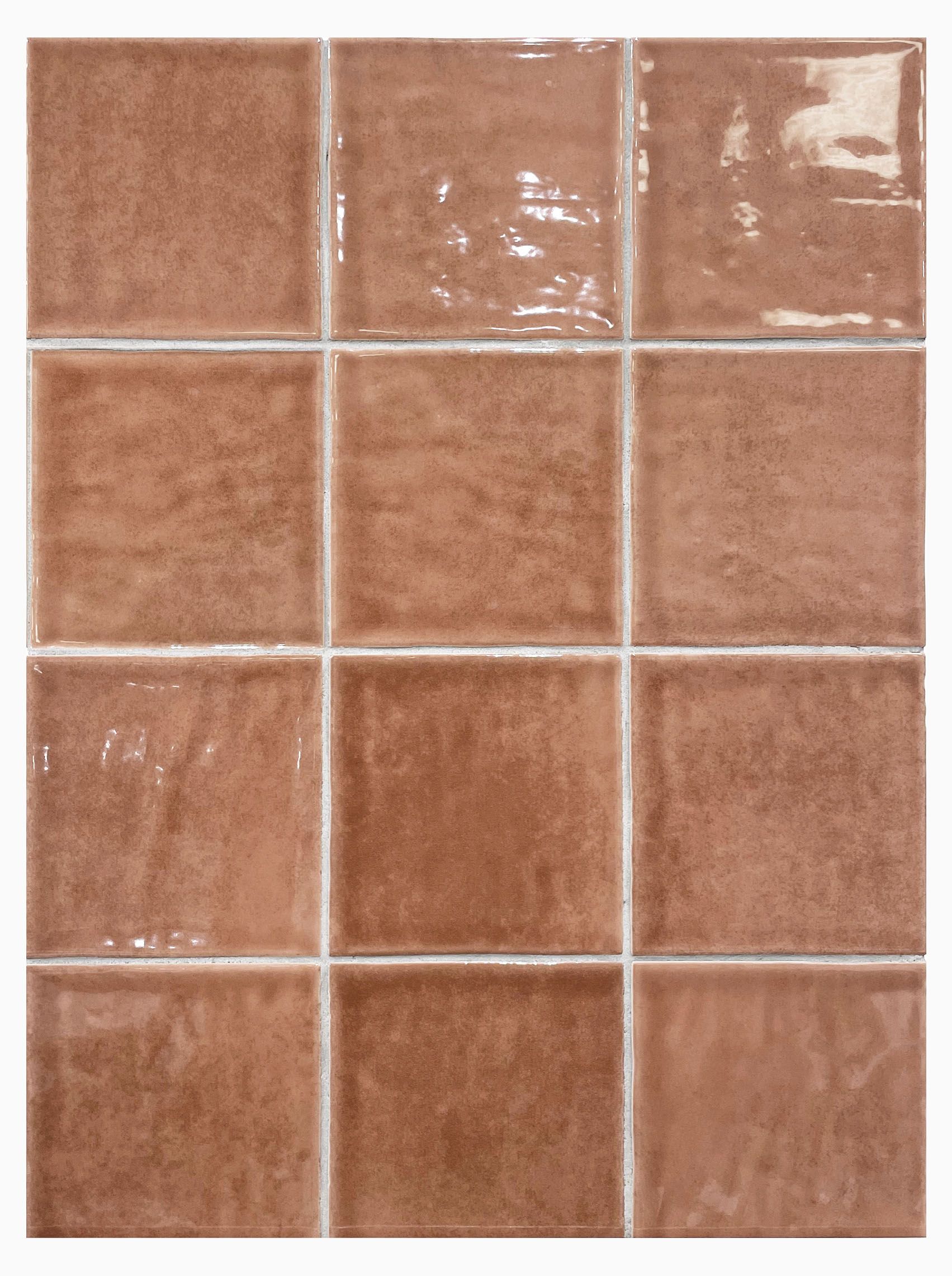 Tan-Tan Spice 10x10cm | Terracotta Zellige Style Wall Tile