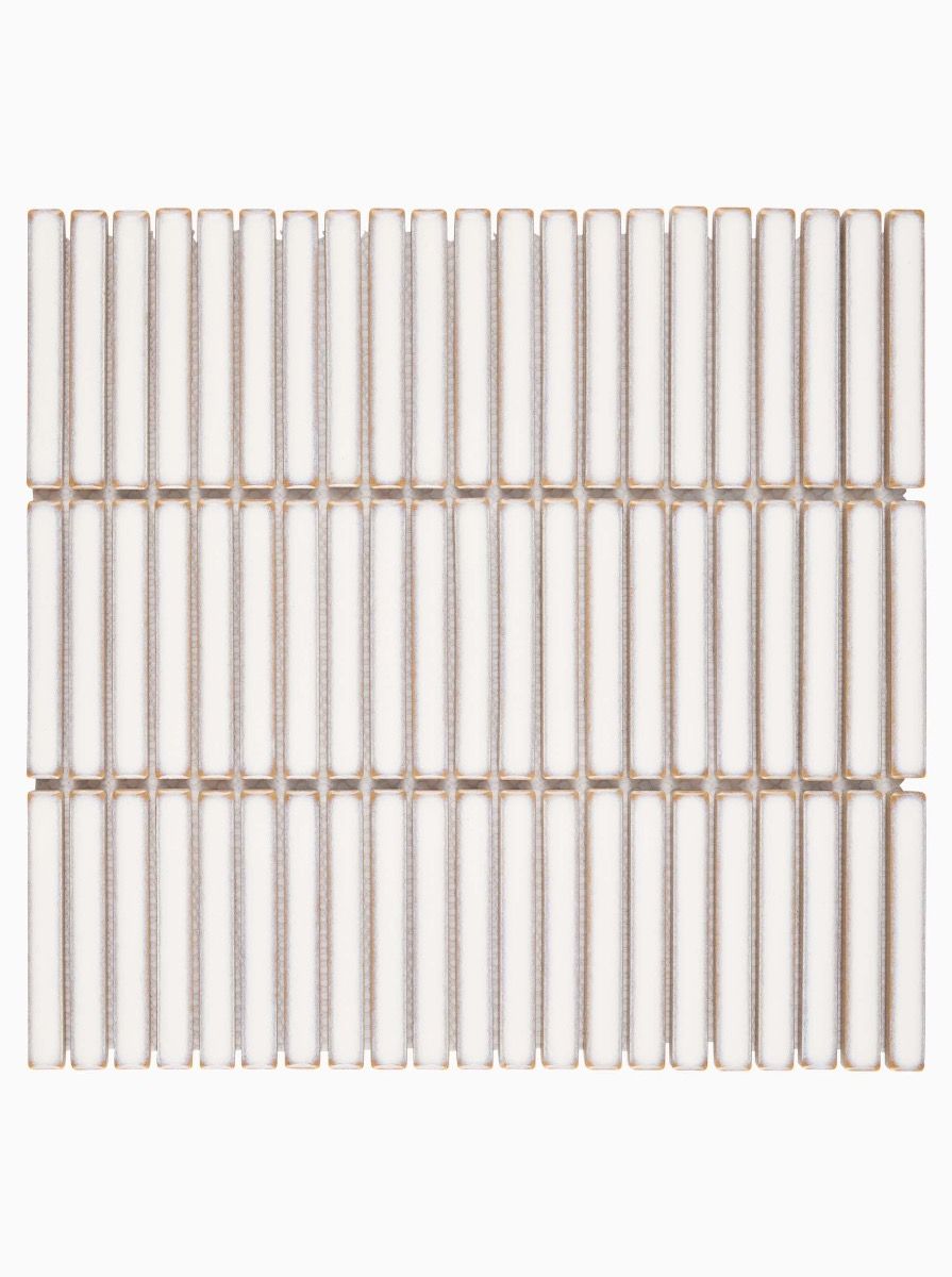 Zeze Orchid | White Kit Kat Mosaic Wall Tile