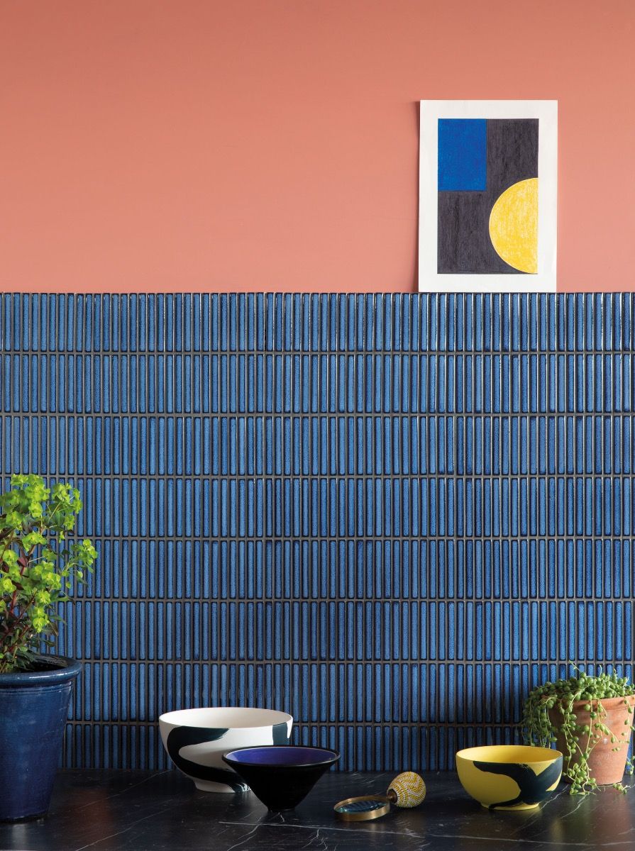 Zeze Sora | Blue Kit Kat Mosaic Wall Tile