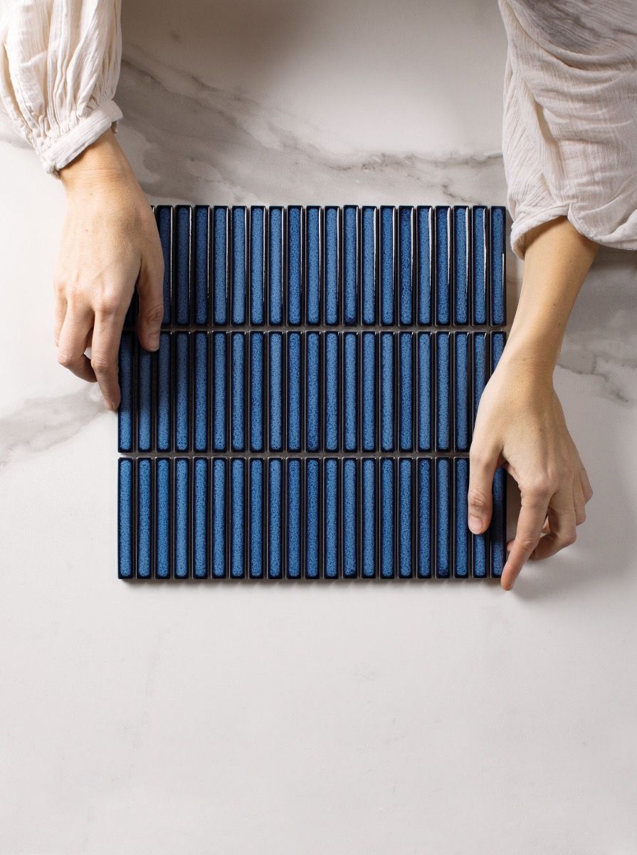 Zeze Sora | Blue Kit Kat Mosaic Wall Tile