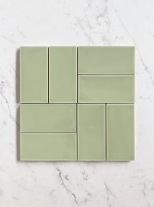 Idillio Olive Gloss 6.2x12.5 - Green Glazed Wall Tile