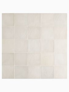 Moulay Pumice 11.5 x 11.5cm White Cream Glazed Square Wall Tile