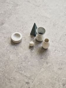 Neutra Greyish 30x60cm porcelain shown on the floor