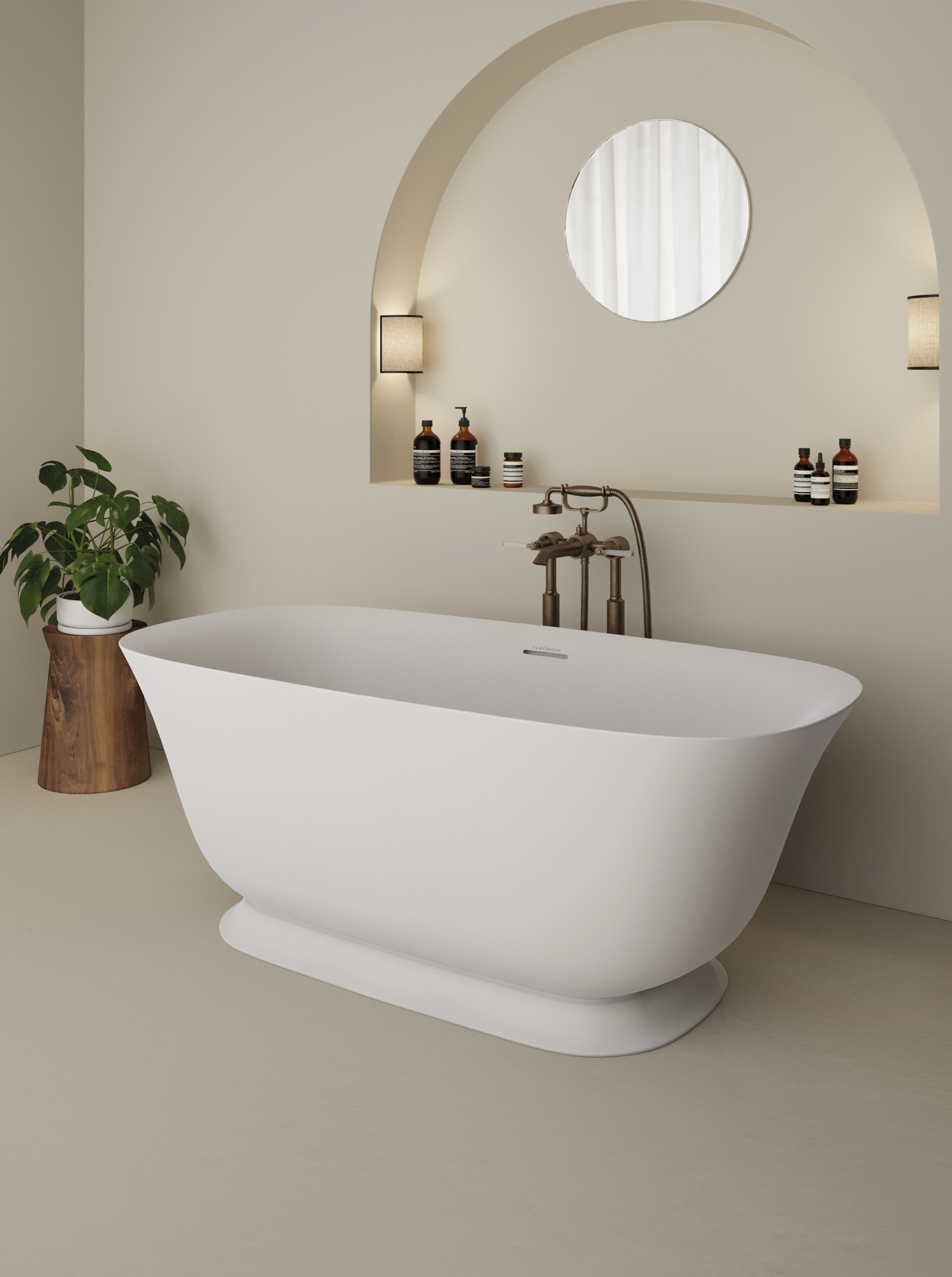 Imbue MarbleForm Composite Stone Bath