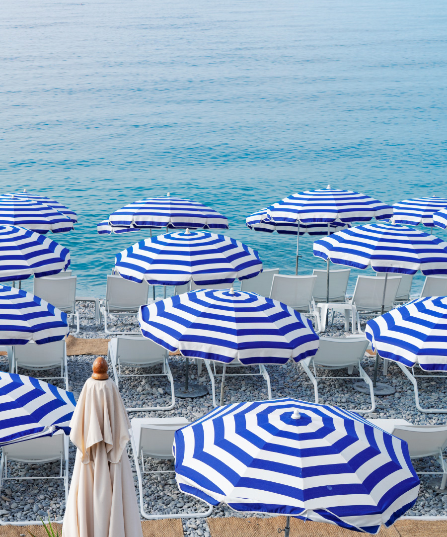 Cote D'Azur Cobalt Umbrellas